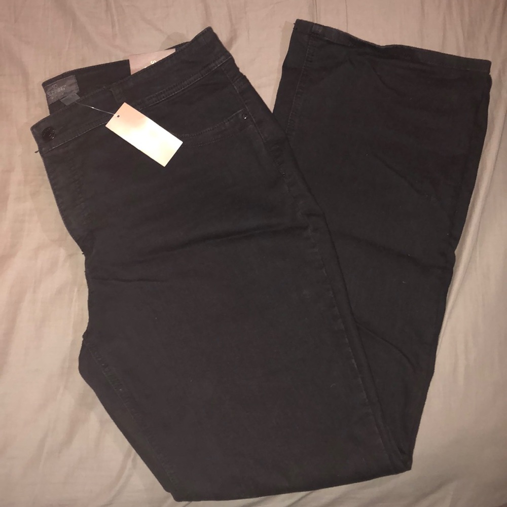 Chico’s so slimming black boot cut jeans
